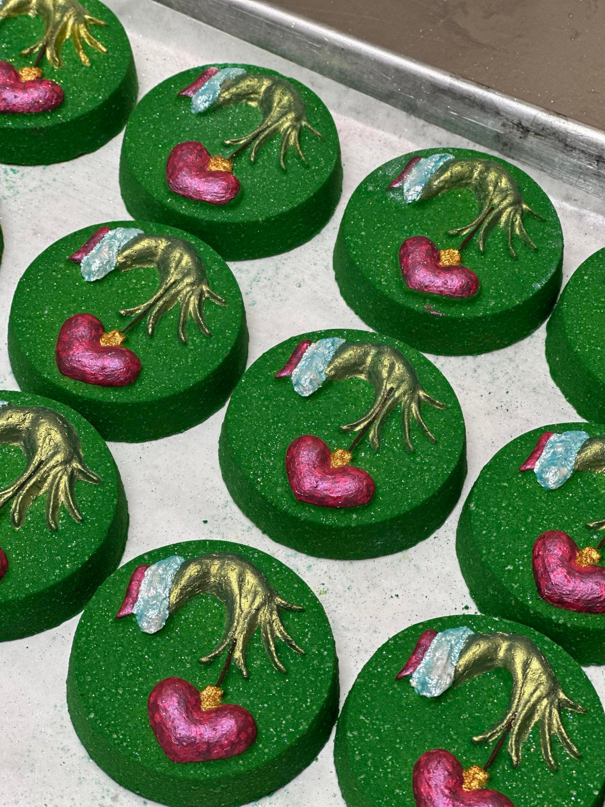Grinch's Heart Bath Bomb