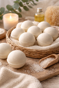 Lavender Bath Bombs (Dye-Free)